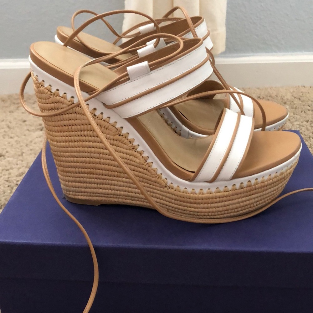 Stuart Weitzman Lace Up Espadrilles - image 4